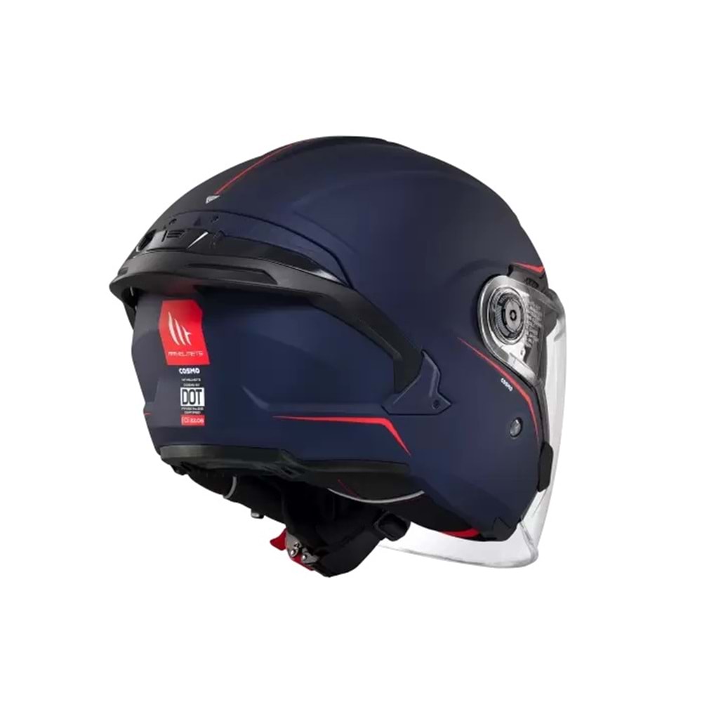 MT Cosmo Sv Solid A7 Mavi Mat Açık Kask