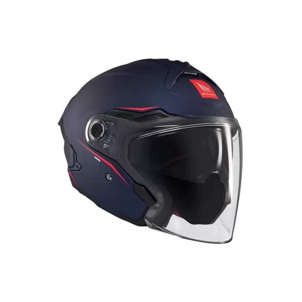 MT Cosmo Sv Solid A7 Mavi Mat Açık Kask