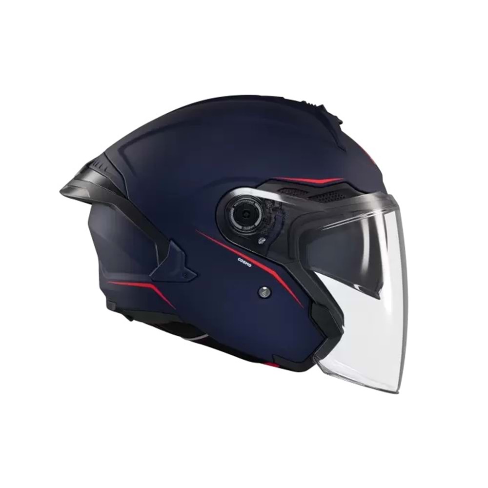 MT Cosmo Sv Solid A7 Mavi Mat Açık Kask