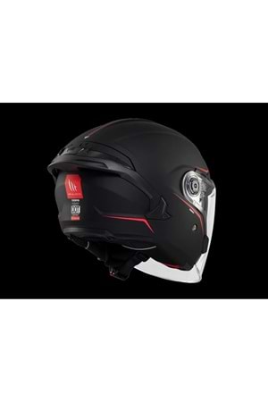 MT Cosmo Sv Solid A1 Mat Siyah Açık Kask
