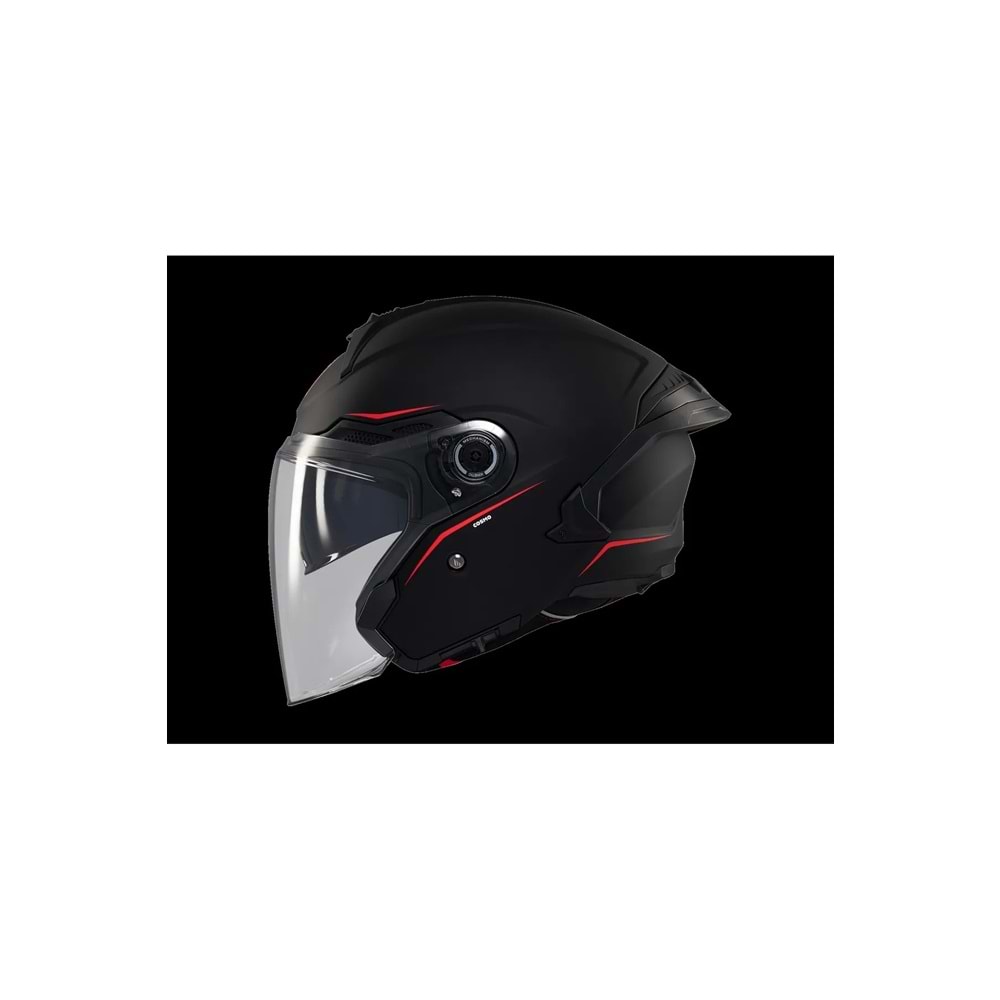 MT Cosmo Sv Solid A1 Mat Siyah Açık Kask
