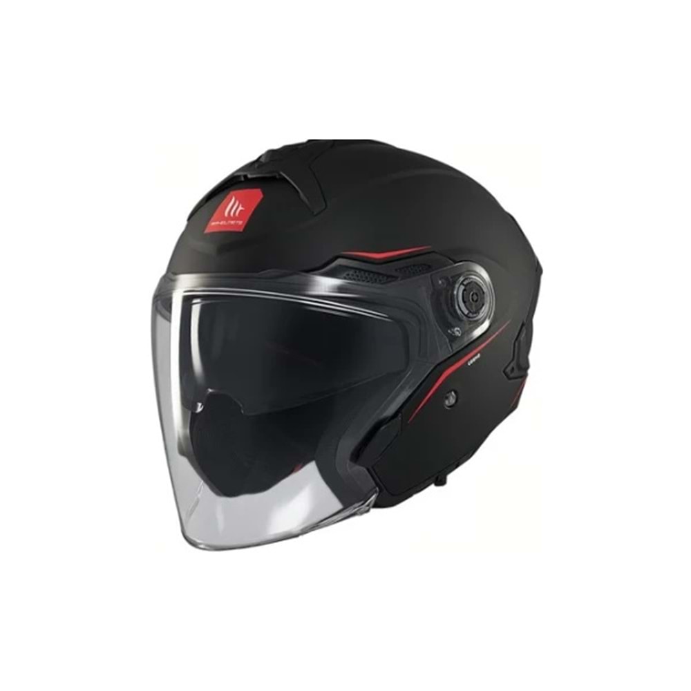 MT Cosmo Sv Solid A1 Mat Siyah Açık Kask