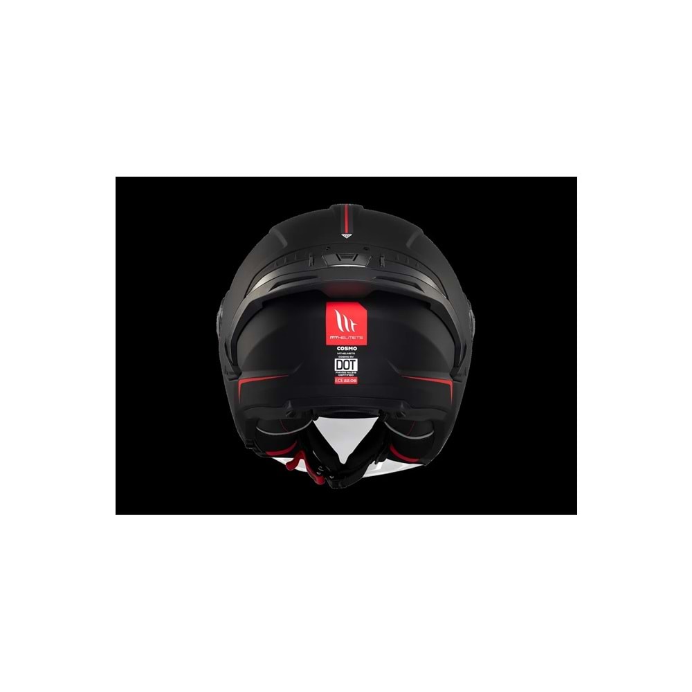MT Cosmo Sv Solid A1 Mat Siyah Açık Kask