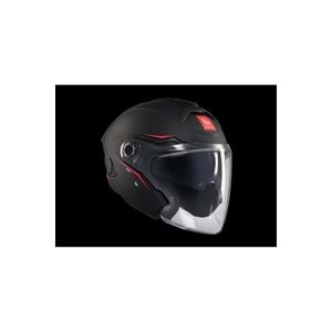 MT Cosmo Sv Solid A1 Mat Siyah Açık Kask
