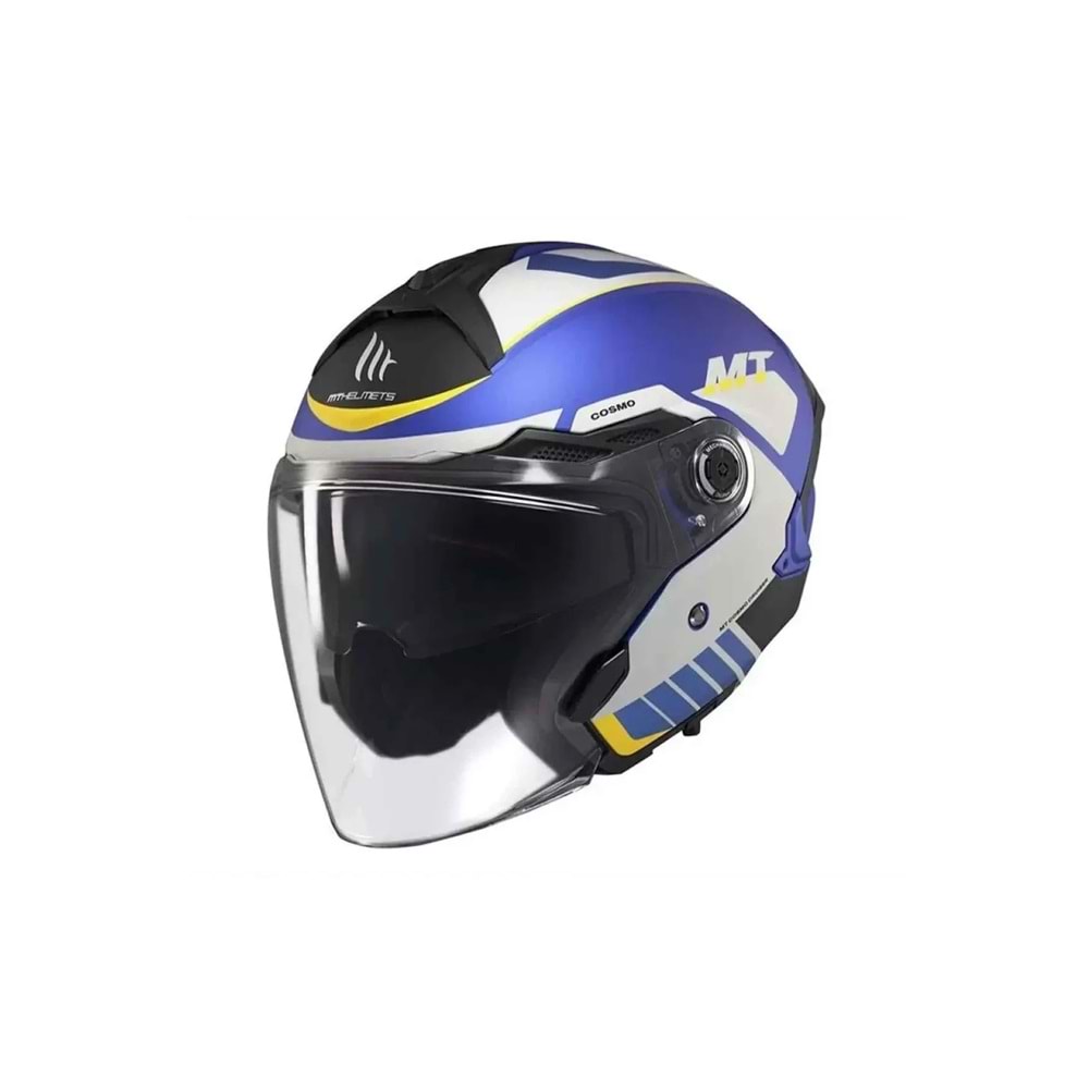 MT Cosmo Sv Cruıser C7 Mat Mavi Açık Kask