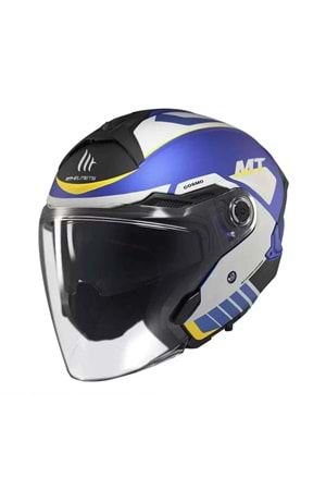 MT Cosmo Sv Cruıser C7 Mat Mavi Açık Kask
