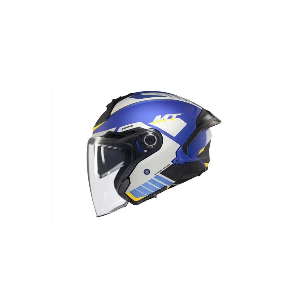 MT Cosmo Sv Cruıser C7 Mat Mavi Açık Kask