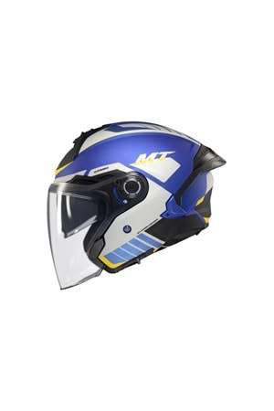 MT Cosmo Sv Cruıser C7 Mat Mavi Açık Kask