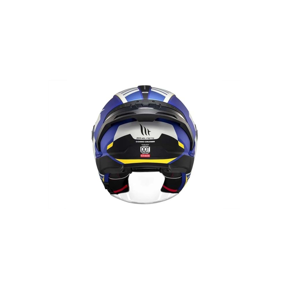 MT Cosmo Sv Cruıser C7 Mat Mavi Açık Kask