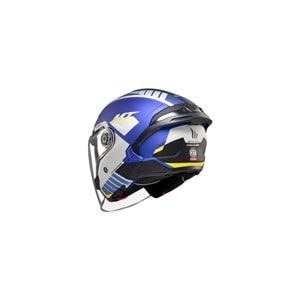 MT Cosmo Sv Cruıser C7 Mat Mavi Açık Kask