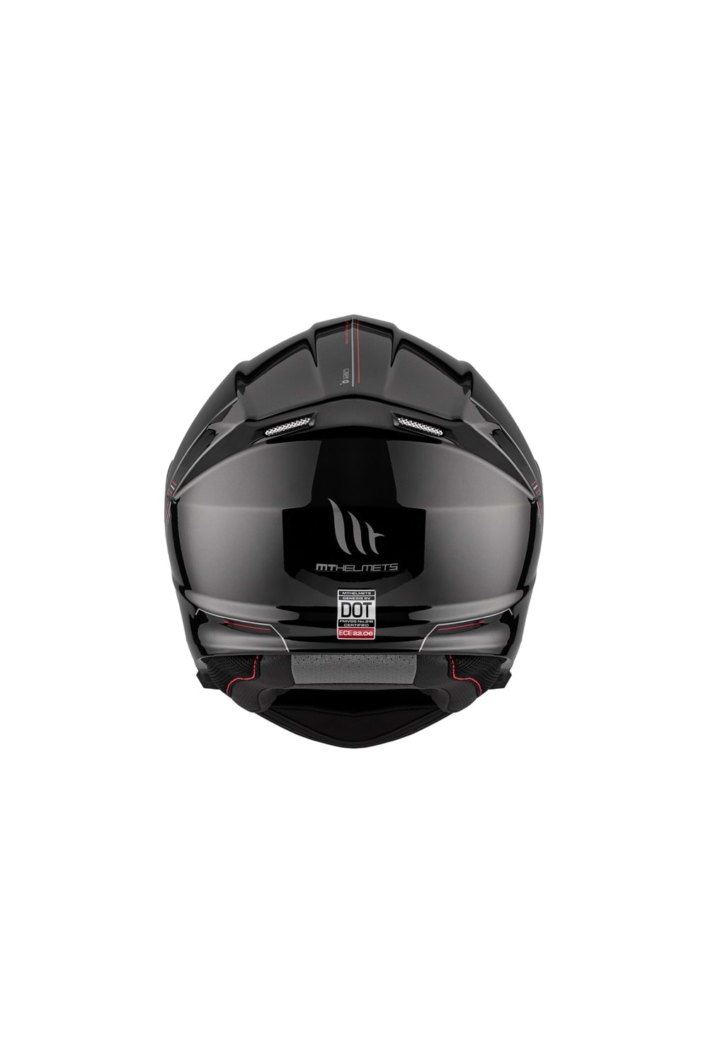 MT Genesis Sv Solid A1 Parlak Siyah Çene Açılır Kask