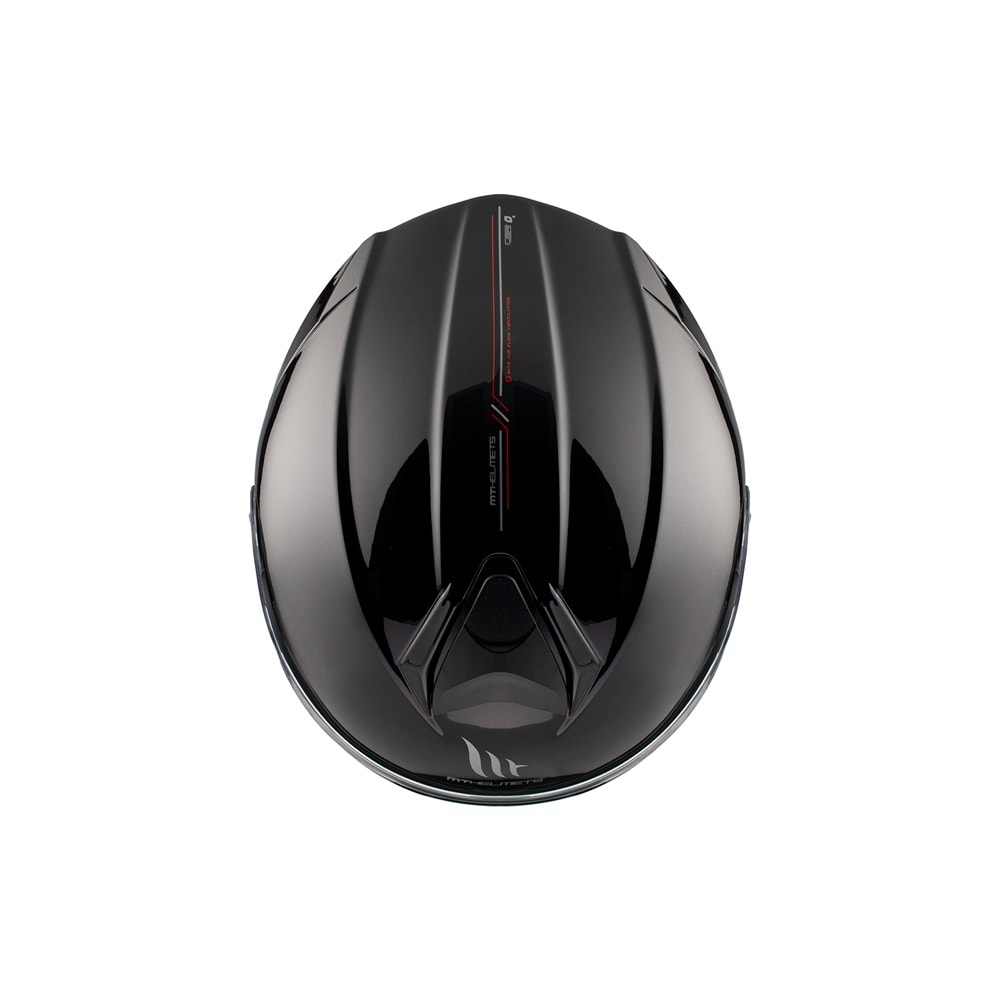 MT Genesis Sv Solid A1 Parlak Siyah Çene Açılır Kask