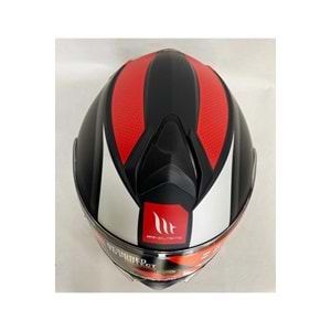 MT Genesis Cave A5 Mat Kırmızı Siyah Çene Açılır Kask