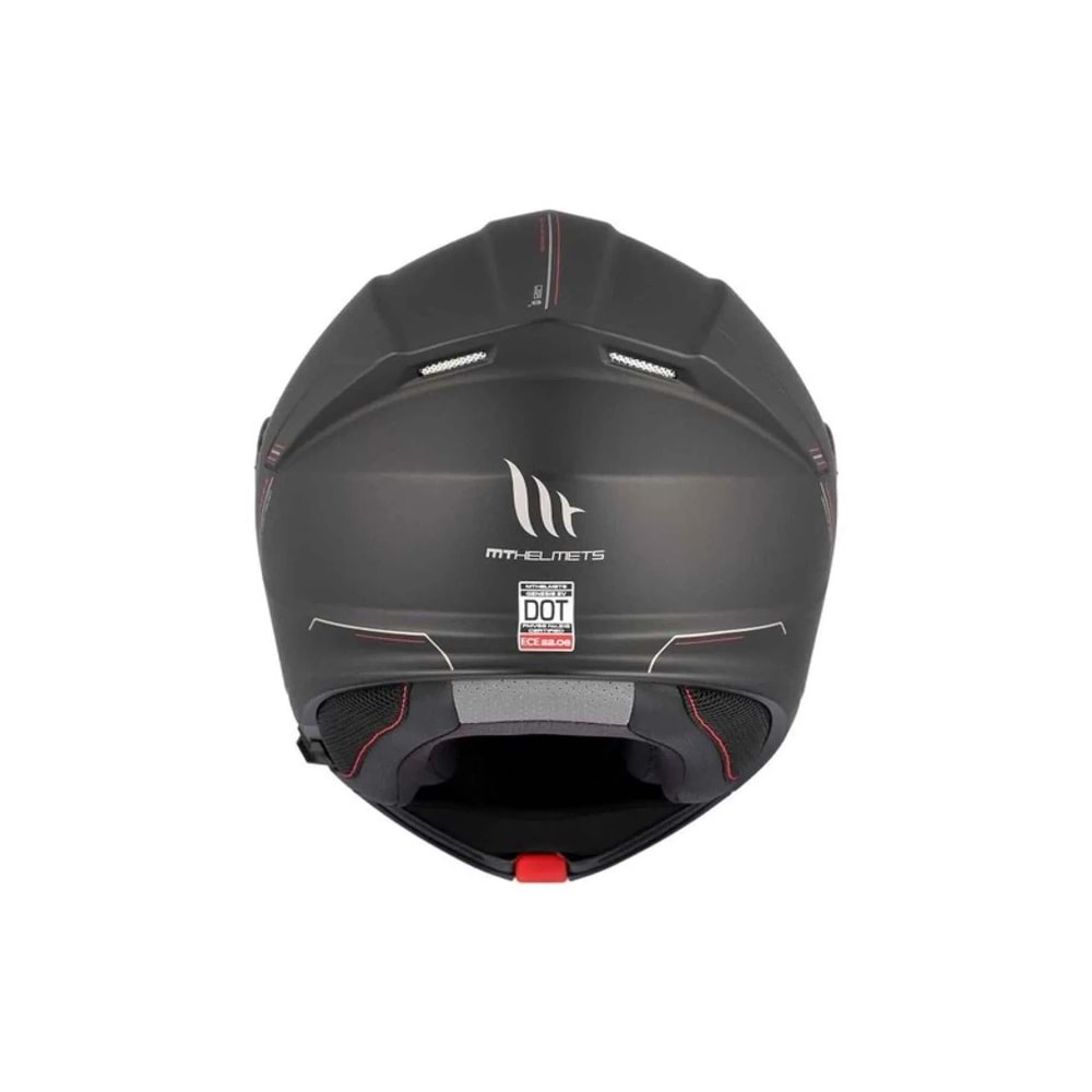 MT Genesis Sv Solid A1 Mat Çene Açılır Kask SİYAH