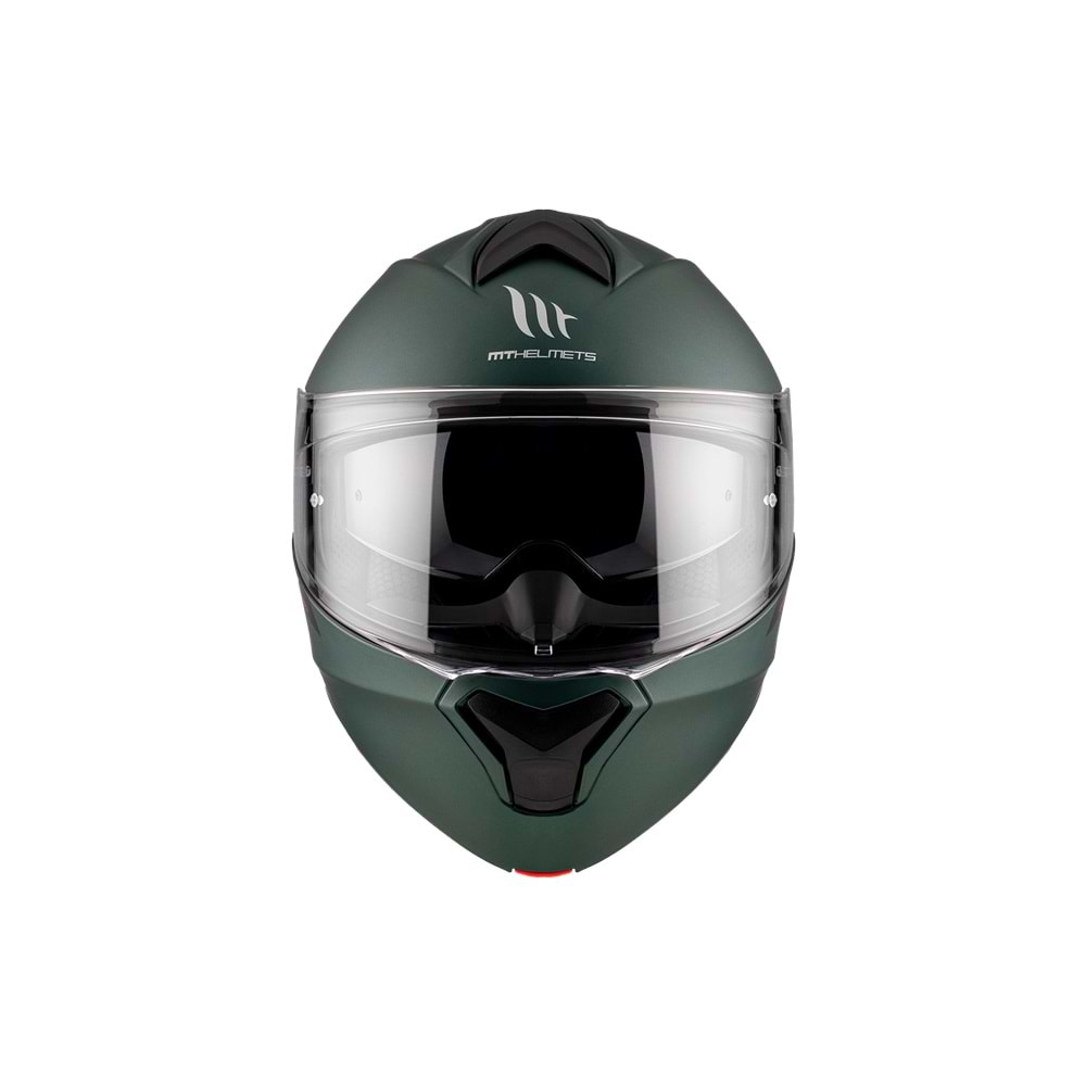 MT Genesis Sv Solid A6 Mat Yeşil Çene Açılır Kask
