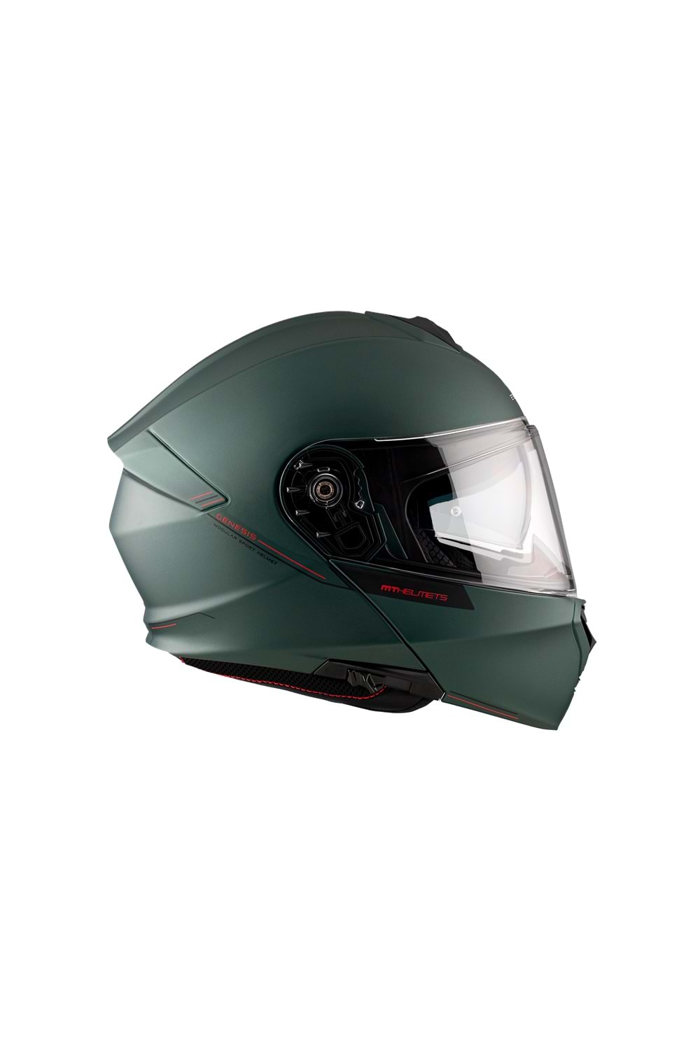 MT Genesis Sv Solid A6 Mat Yeşil Çene Açılır Kask