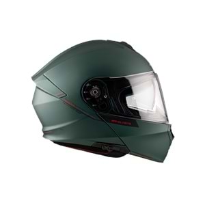 MT Genesis Sv Solid A6 Mat Yeşil Çene Açılır Kask
