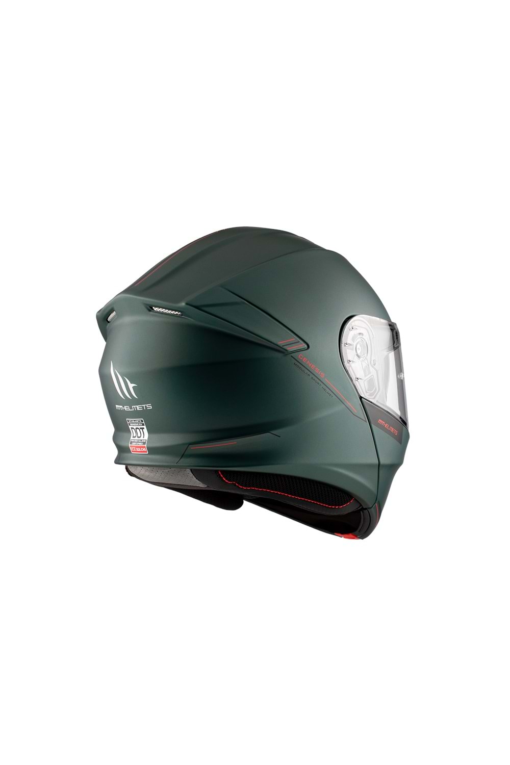 MT Genesis Sv Solid A6 Mat Yeşil Çene Açılır Kask
