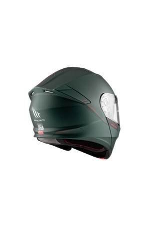 MT Genesis Sv Solid A6 Mat Yeşil Çene Açılır Kask