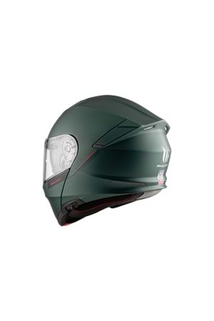 MT Genesis Sv Solid A6 Mat Yeşil Çene Açılır Kask