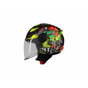 Mt Çocuk Lıte Dino A1 Mat Siyah Kask