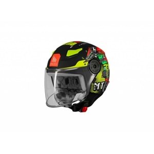 Mt Çocuk Lıte Dino A1 Mat Siyah Kask