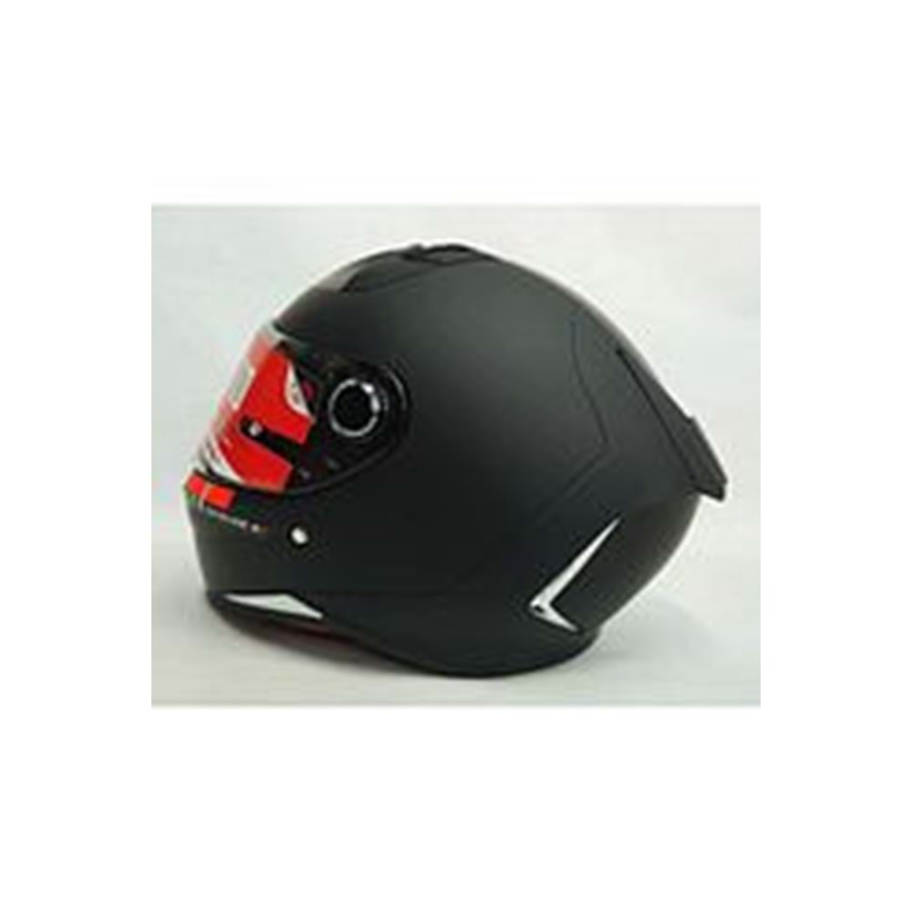 MT Kask Revenge 2 Solid A1 Matt Black Şeffaf Vizörlü MAT SİYAH