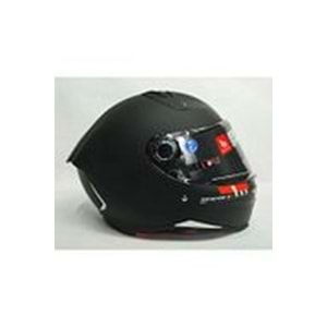 MT Kask Revenge 2 Solid A1 Matt Black Şeffaf Vizörlü MAT SİYAH