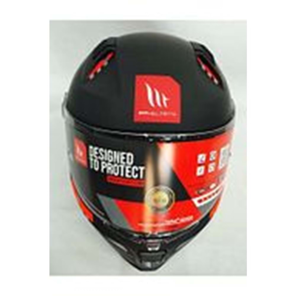 MT Kask Revenge 2 Solid A1 Matt Black Şeffaf Vizörlü MAT SİYAH