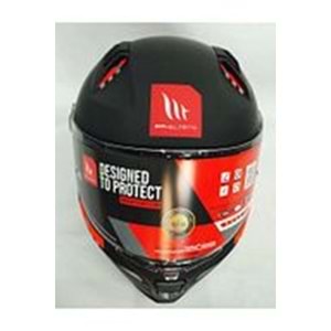 MT Kask Revenge 2 Solid A1 Matt Black Şeffaf Vizörlü MAT SİYAH