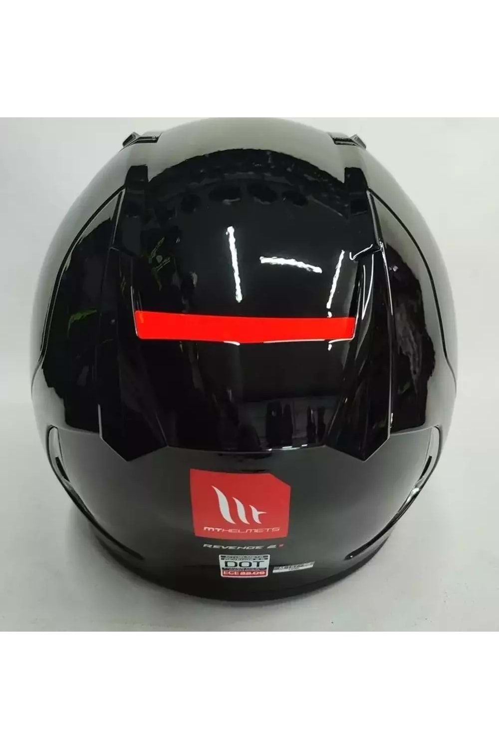 Mt Revenge 2 Solid A1 Şeffaf Vizörlü Kask Parlak Siyah