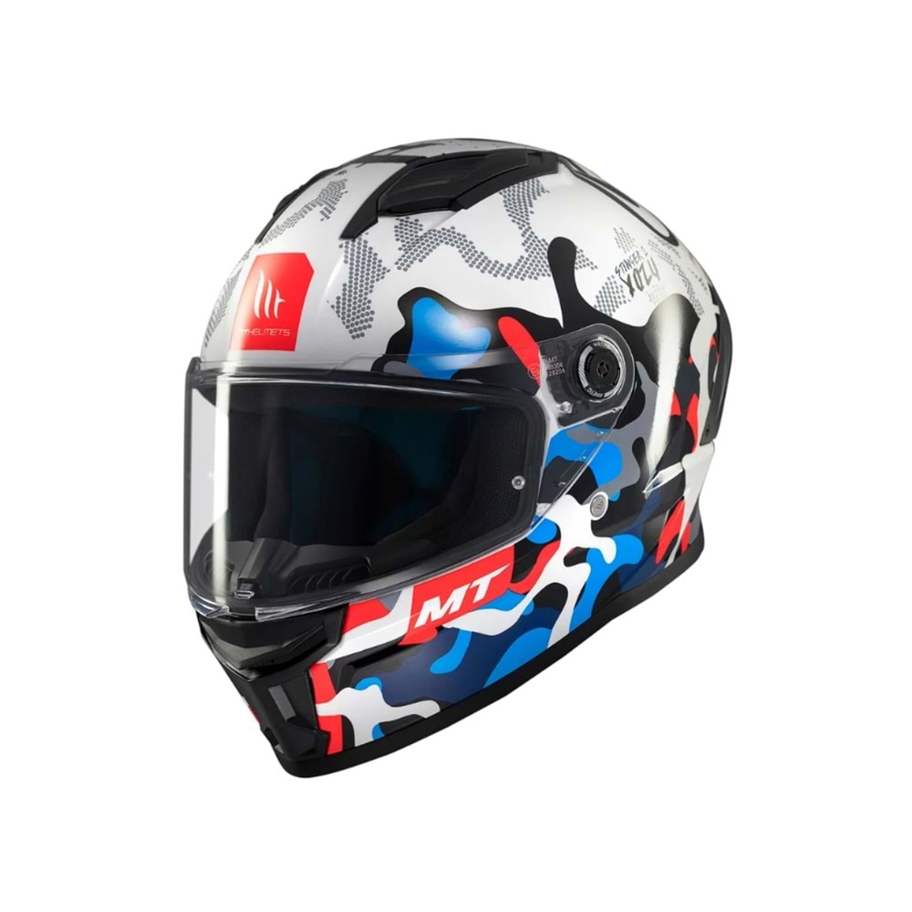 Mt Helmets Stinger 2 Yozu A7 Parlak Fullface Motosiklet Kaskı
