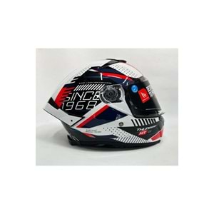 MT Thunder 4sv Luminence A7 Şefaf Vizörlü Kask Parlak Renk ÇOK RENKLİ