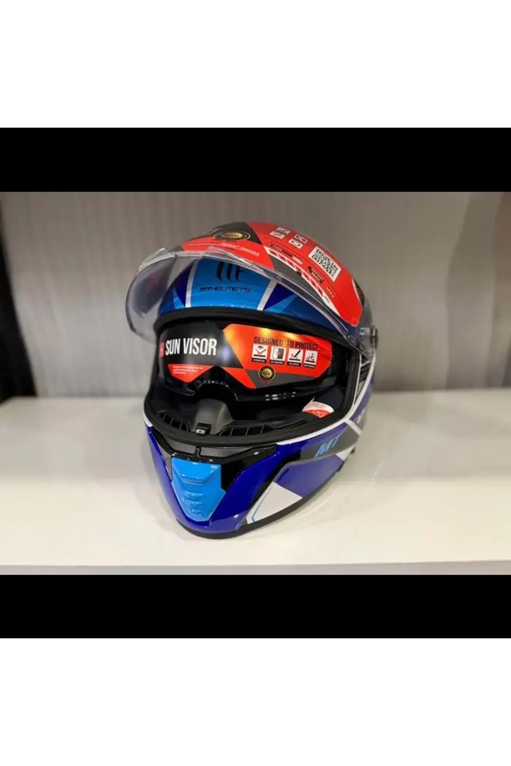 MT Thunder 4 SV Freeway A17 Parlak Kapalı Kask