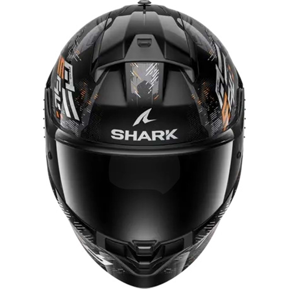 Shark Rıdıll 2 Molokai Kapalı Turuncu Siyah Kask