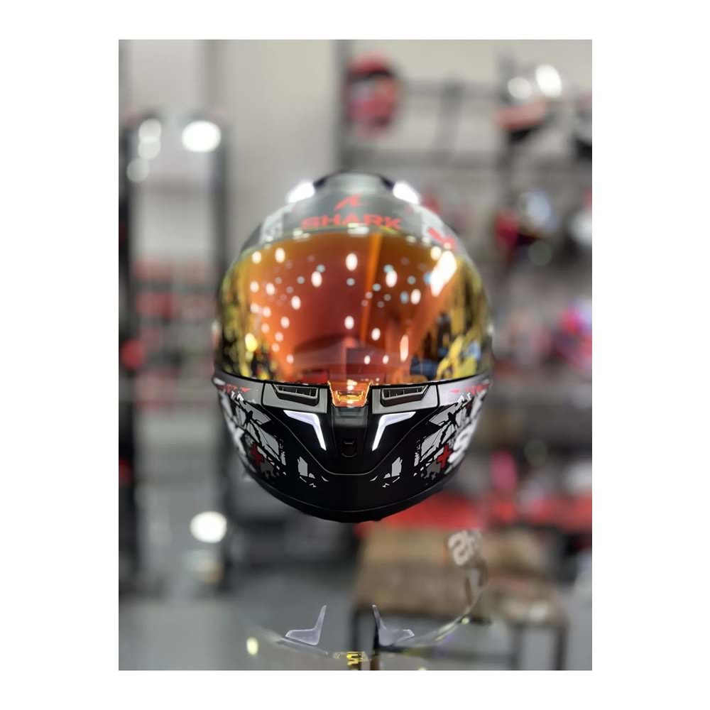 Shark Skwal I3 Hellcat Mat Siyah Beyaz