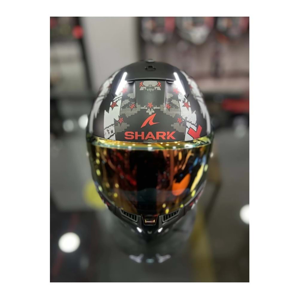 Shark Skwal I3 Hellcat Mat Siyah Beyaz