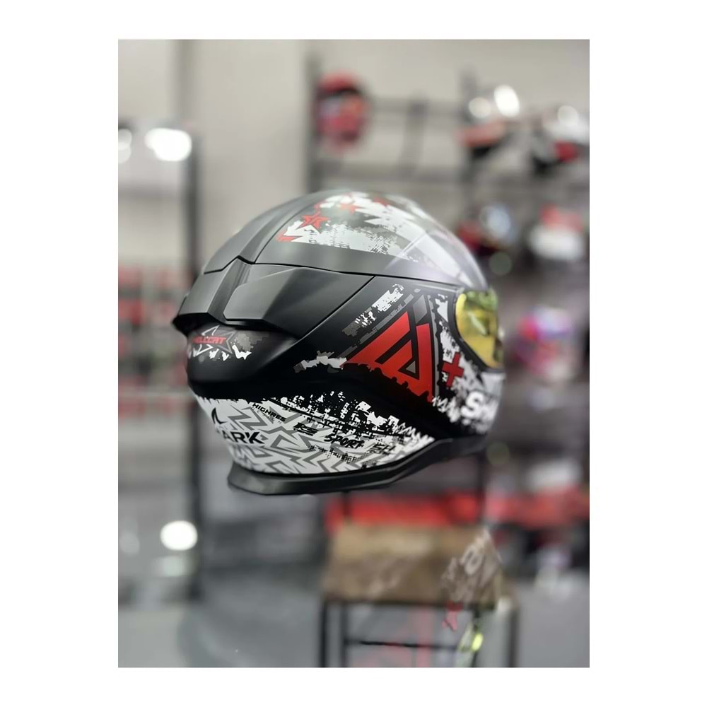 Shark Skwal I3 Hellcat Mat Siyah Beyaz