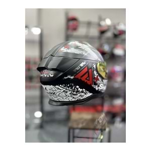 Shark Skwal I3 Hellcat Mat Siyah Beyaz