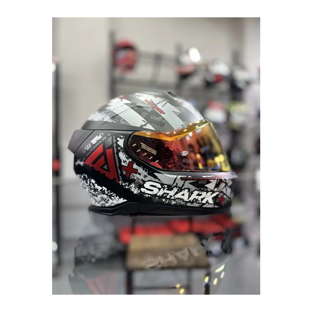 Shark Skwal I3 Hellcat Mat Siyah Beyaz